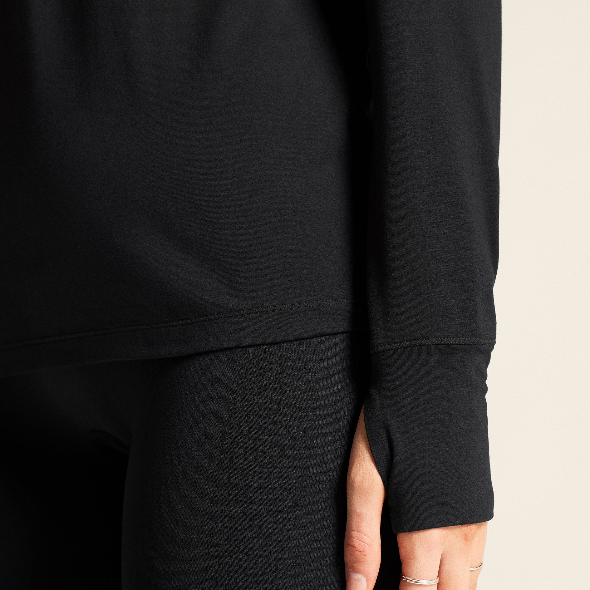 Craft Flow women's half zip baselayer sweater, Black/Melange, large image number 5