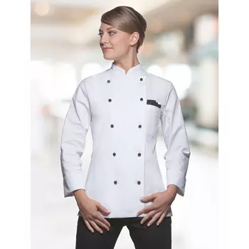 Karlowsky Agathe women's chefs jacket without buttons, White