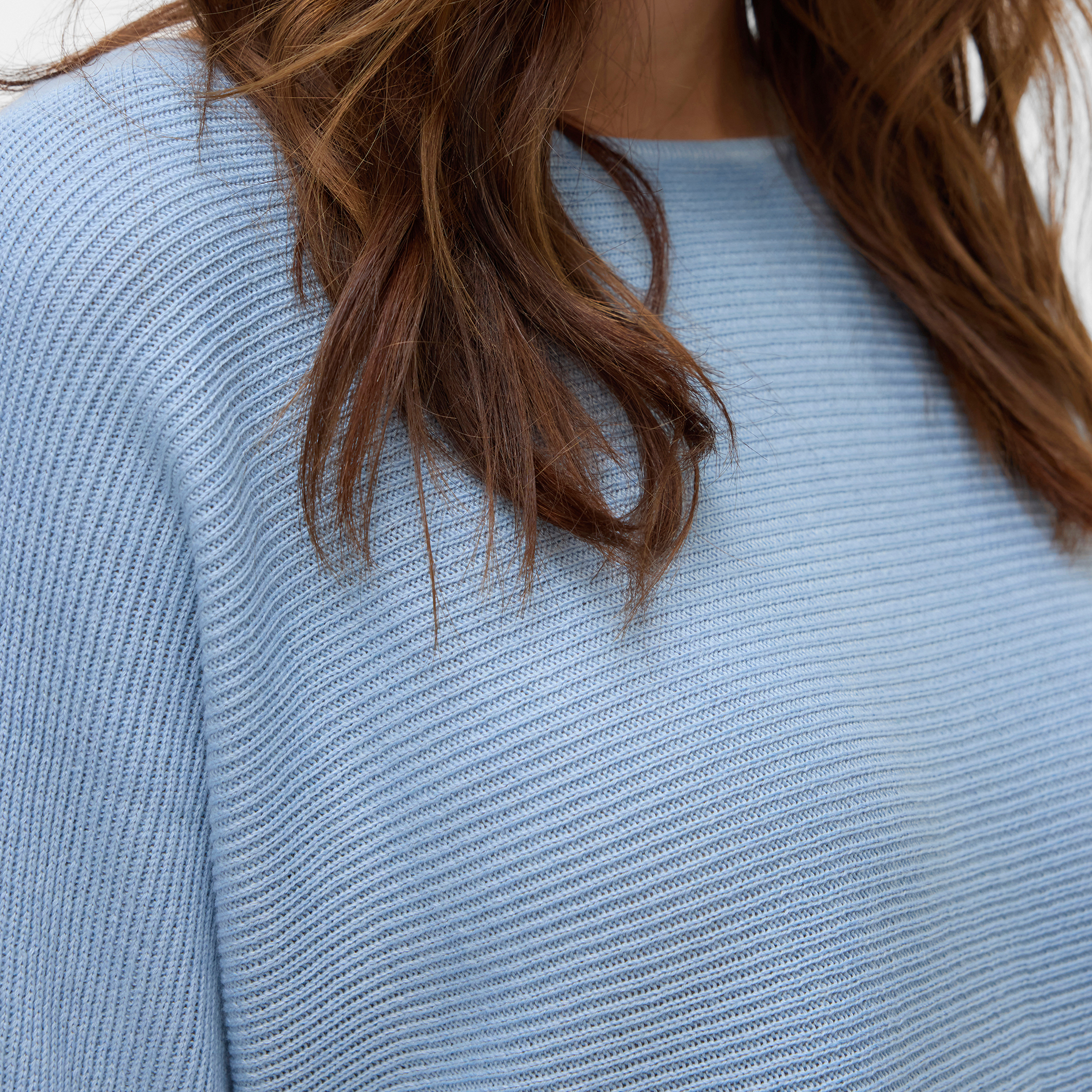 Vero Moda VMNORA 3/4-&Auml;rmel Damen Strickpullover, Cashmere Blue, large image number 3