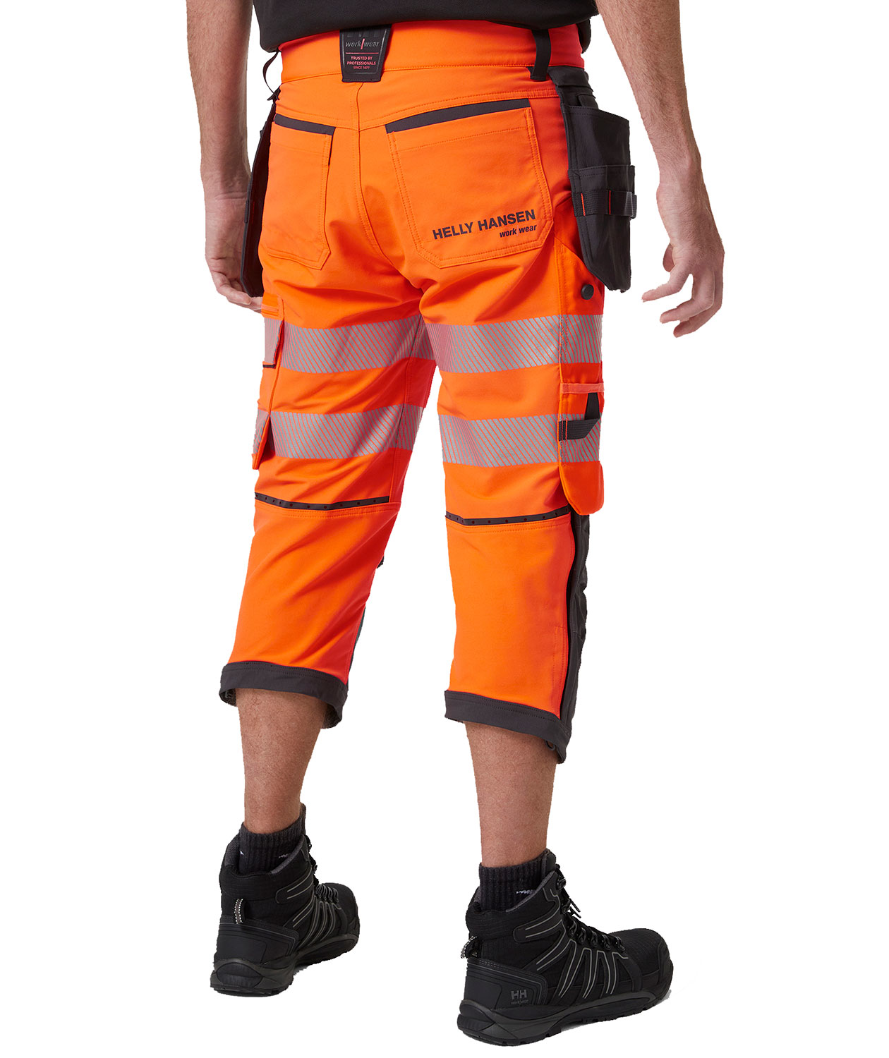 Helly Hansen ICU BRZ hantverkspiratbyxa full stretch, Varsel Orange/Ebony, large image number 2