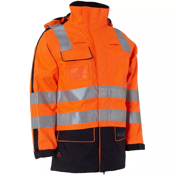 Elka Multinorm work jacket, Hi-vis Orange/Marine, large image number 0