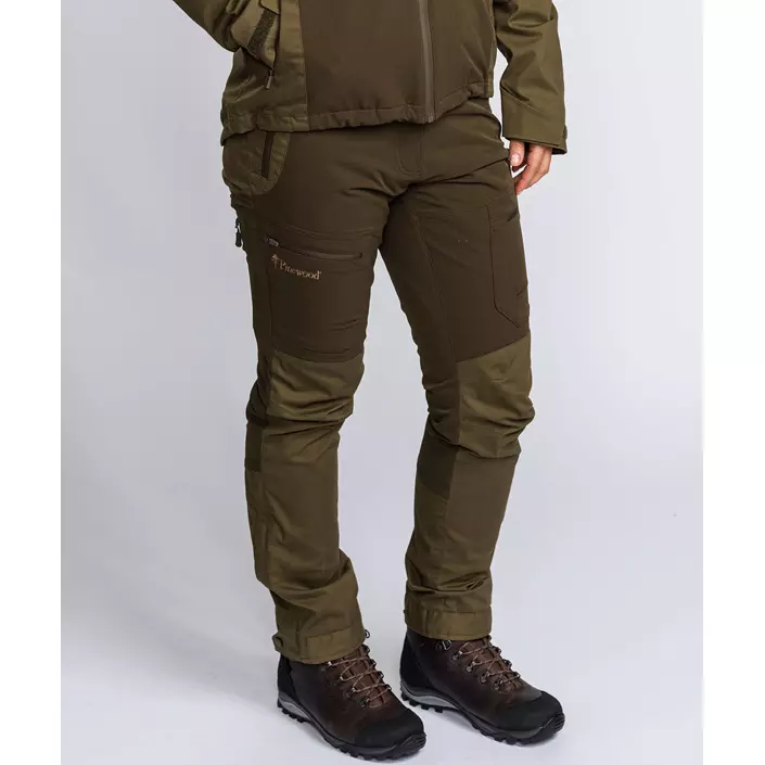 Pinewood Finnveden Hybrid Extreme damebukser, Dark Olive/Hunting Olive, large image number 3