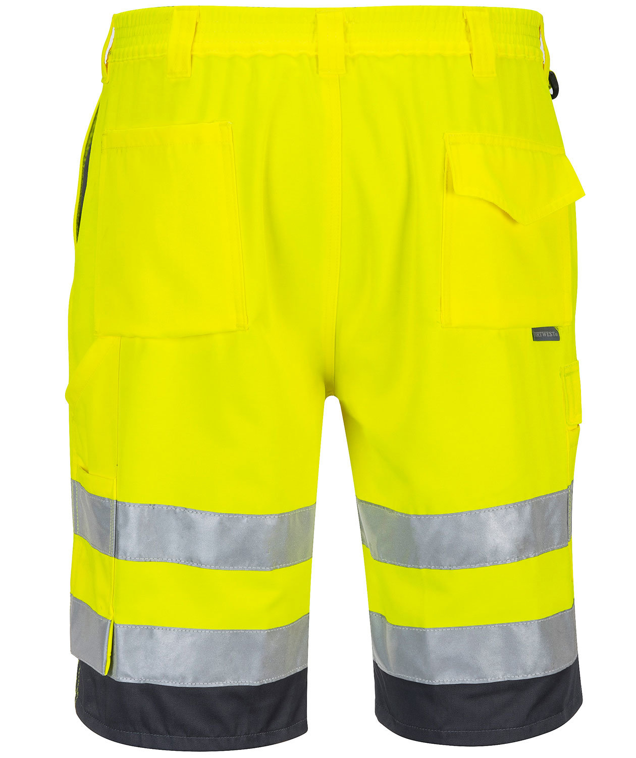 Portwest work shorts, Hi-vis Yellow/Grey