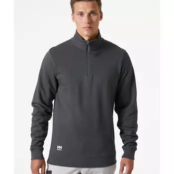 Helly Hansen Classic sweatshirt half zip, Dark Grey