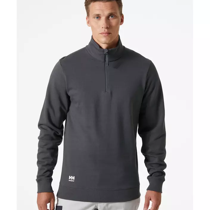 Helly Hansen Classic half zip sweatshirt, Dark Grey, large image number 1