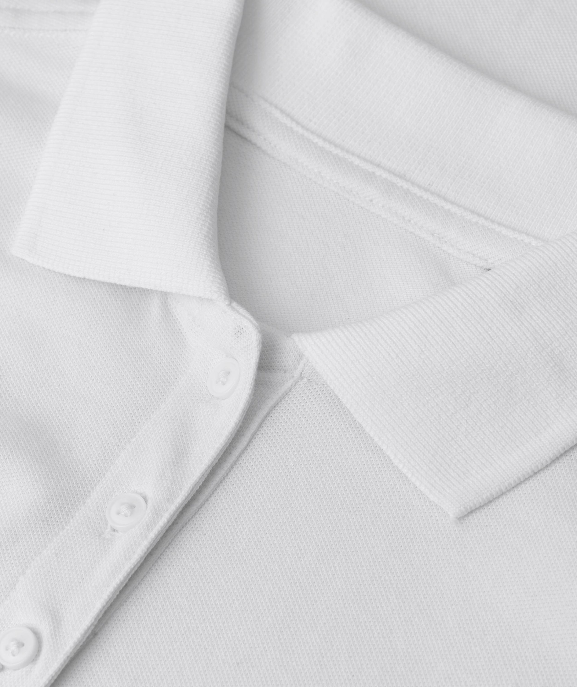 ID organic women's polo shirt, White, large image number 3