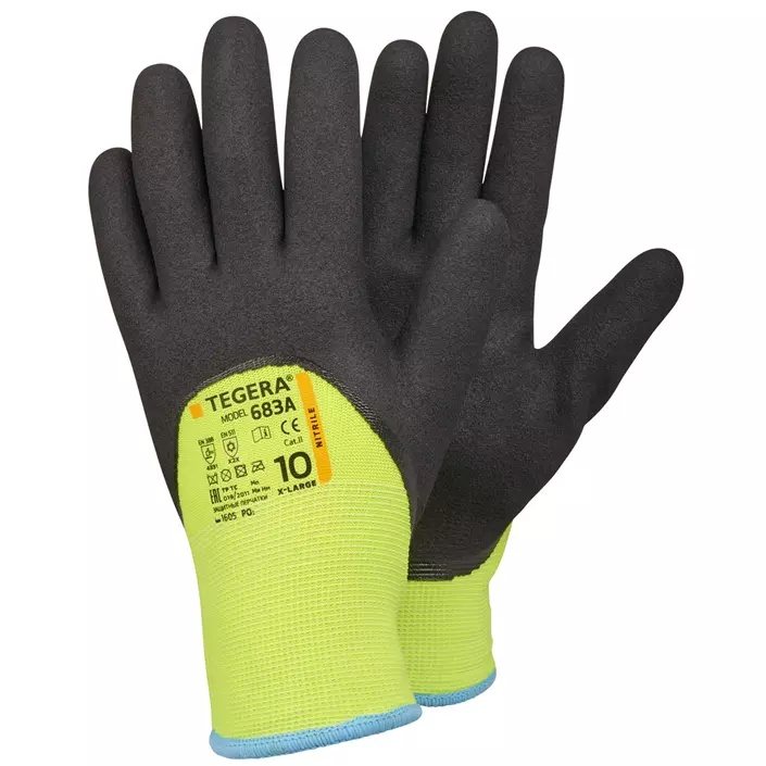 Tegera 683A winter gloves, Hi-vis Yellow/Black, large image number 0
