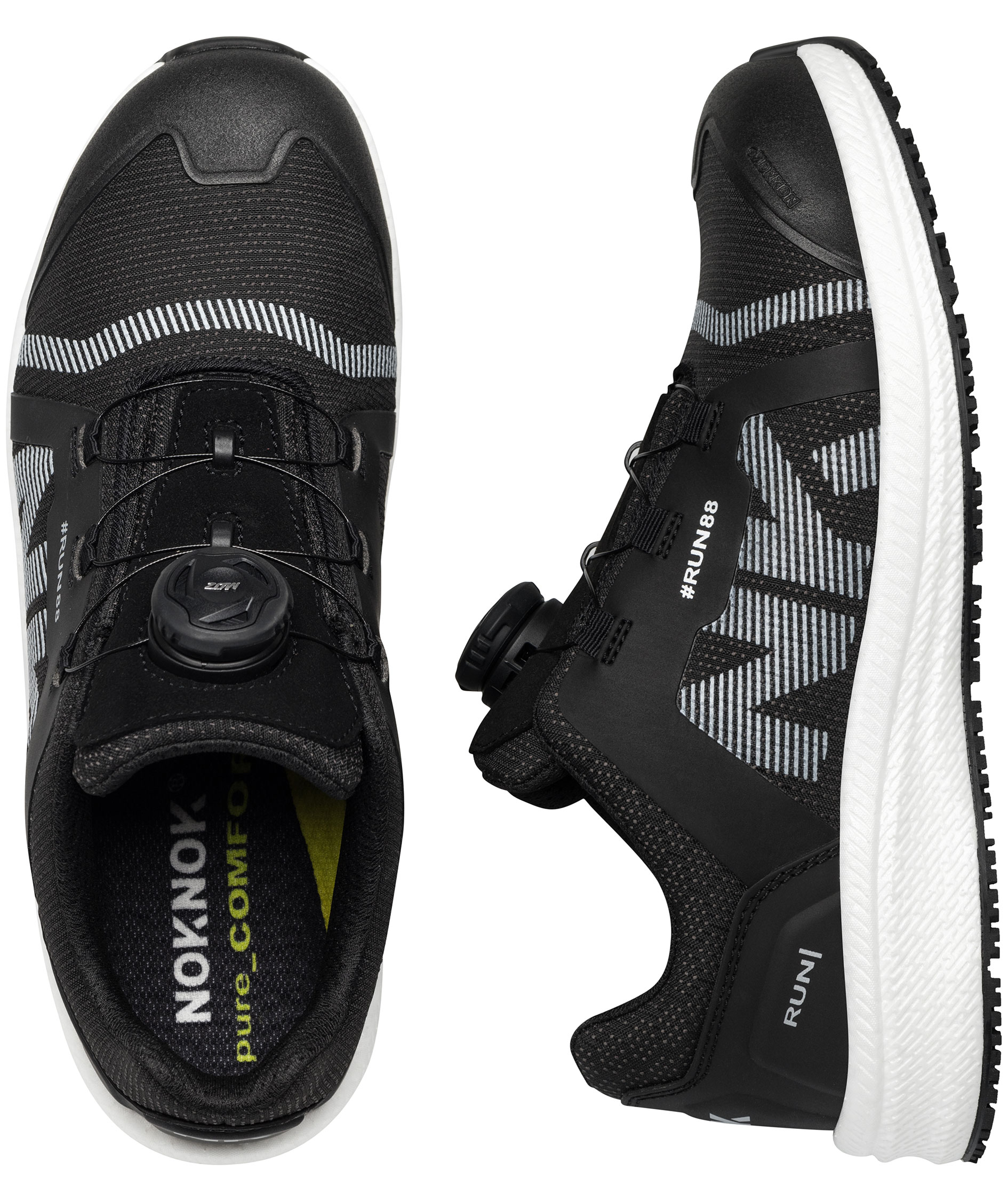 NOKNOK RUN88 Sicherheitsschuhe S3S, Schwarz/Wei&szlig;, large image number 5