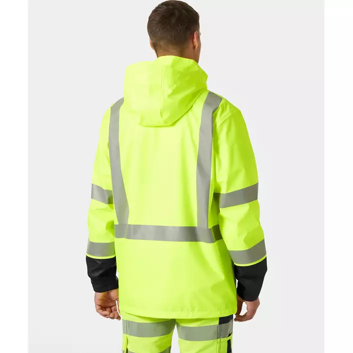 Helly Hansen Addvis regnjacka, Varsel Gul/Ebony, large image number 3