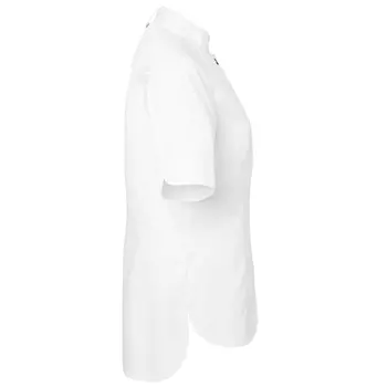 Segers 1024 slim fit kurzärmeliges Damen Kochhemd, Weiß
