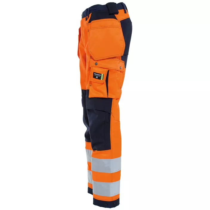 Tranemo Vision HV Damen Handwerkerhose, Hi-vis Orange/Marine, large image number 2