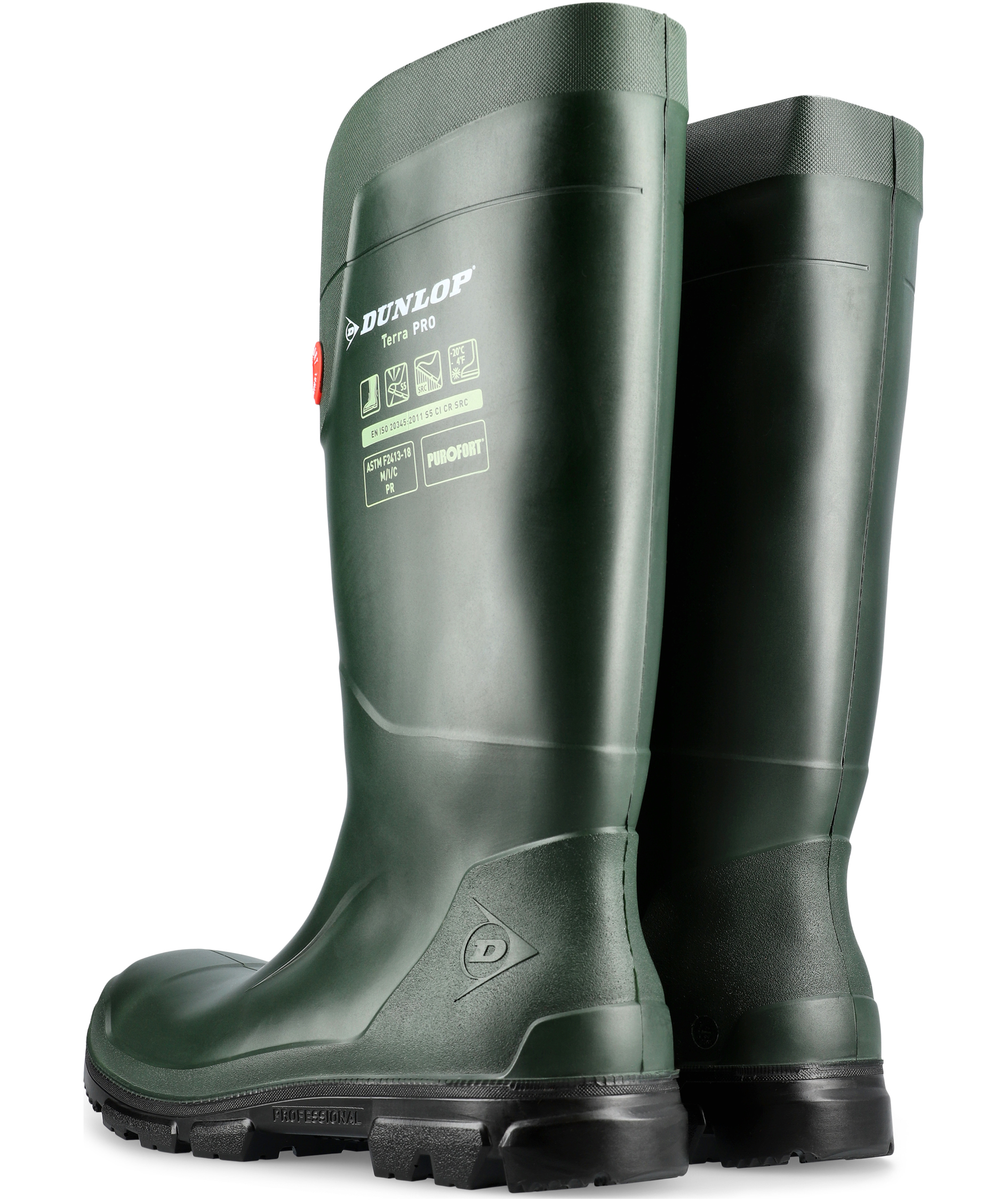 Dunlop Purofort Terrapro safety rubber boots S5, Green, large image number 4