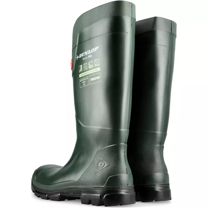 Dunlop Purofort Terrapro safety rubber boots S5, Green, large image number 4