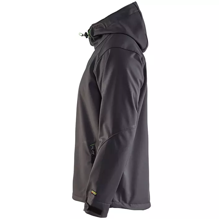 Blåkläder softshell jacket, Dark Grey/Green, large image number 3