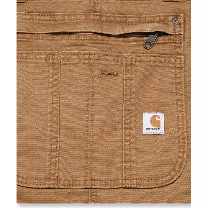 Carhartt Double Front BIB dameoverall, Brun, large image number 5
