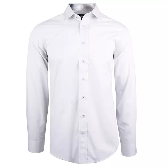 YOU Teramo figursyet business skjorte, Hvid, large image number 0
