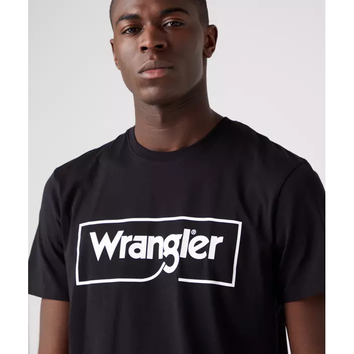 Wrangler Frame Logo T-skjorte, Black, large image number 2