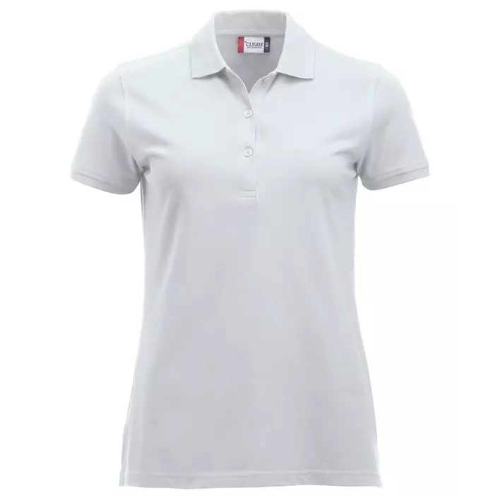 Clique Classic Marion dame polo t-shirt, Hvid, large image number 0