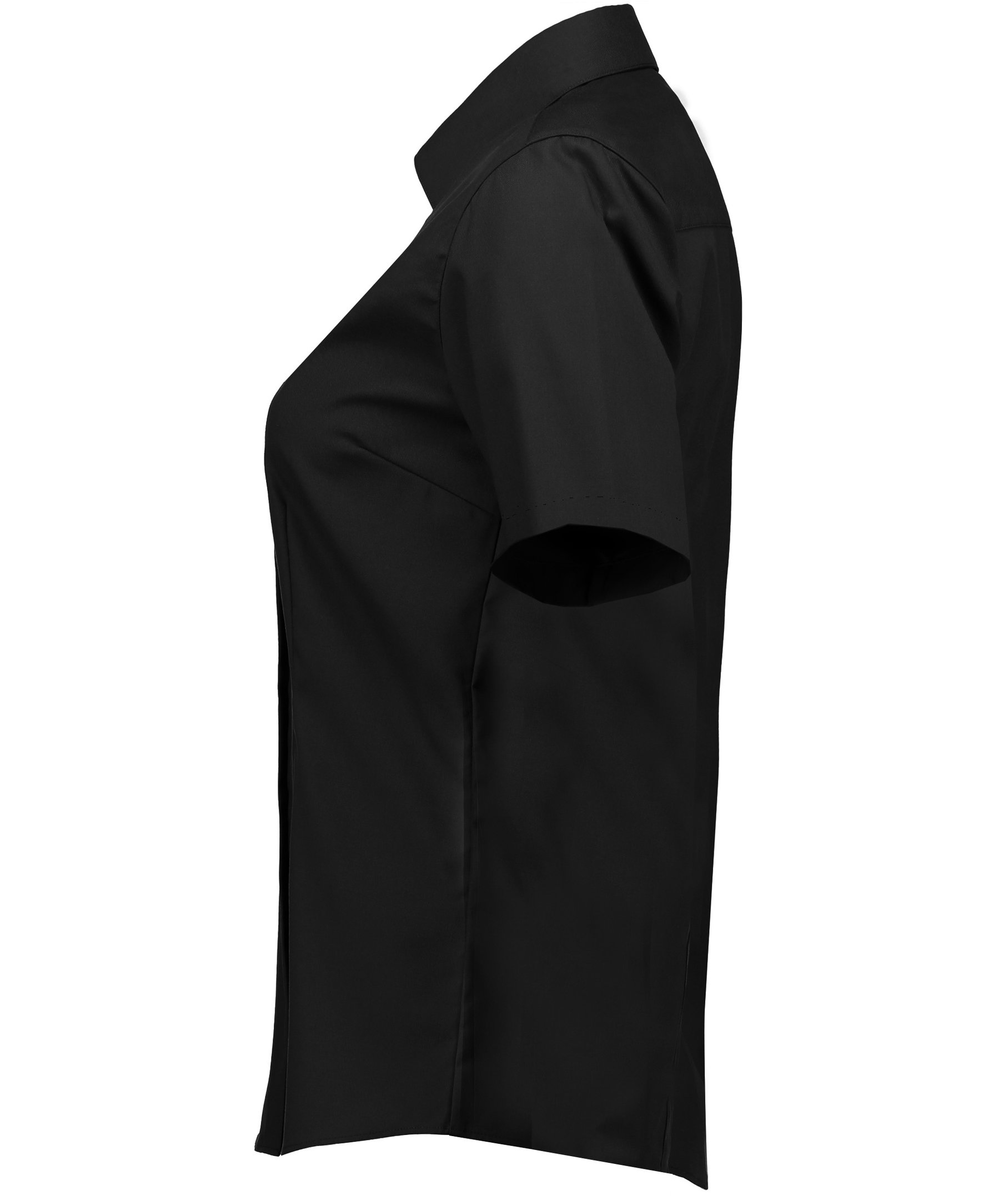 Seven Seas Fine Twill short-sleeved Modern fit women shirt, Black, large image number 3