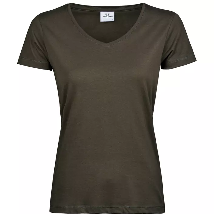 Tee Jays Luxury dame  T-shirt, Mørk oliven, large image number 0