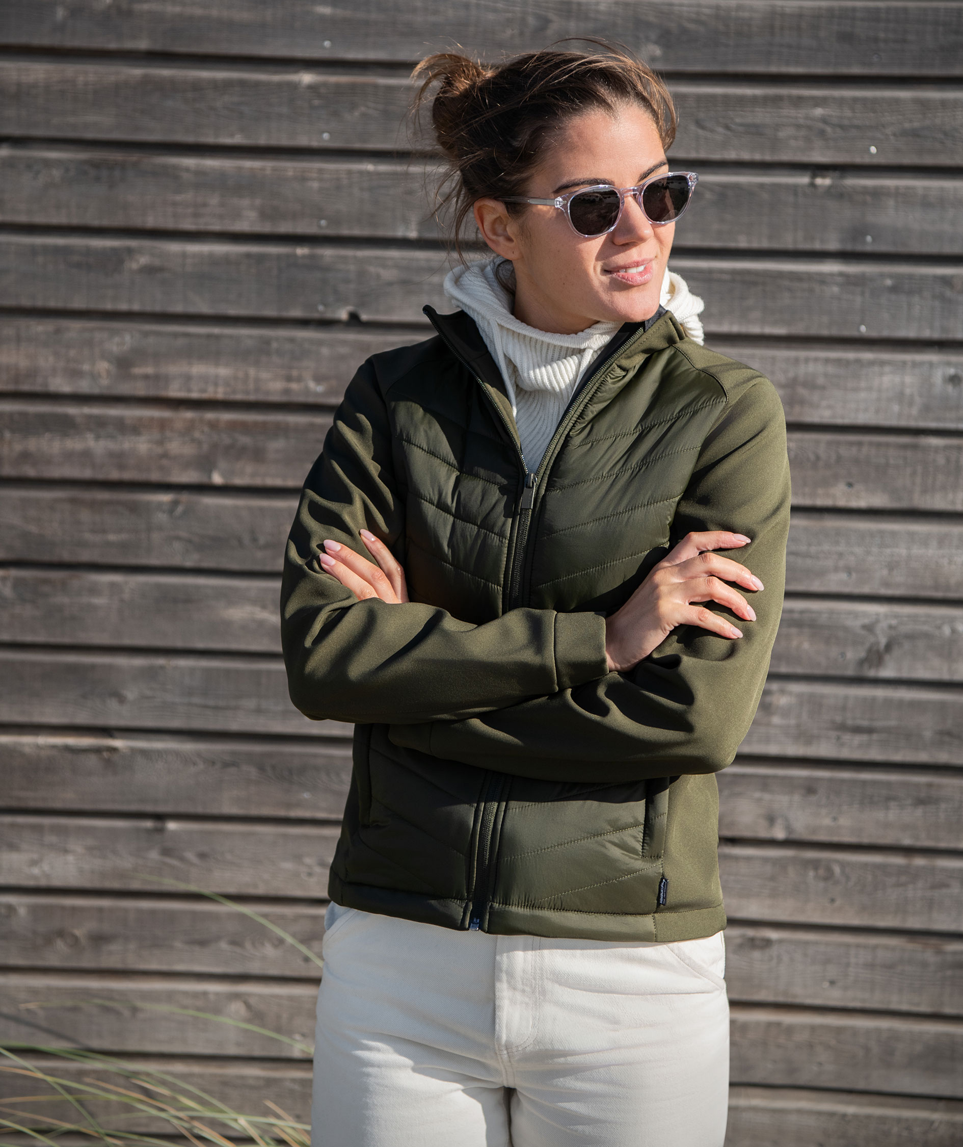 Nimbus Play Bloomsdale hybridjacka dam, Olivgr&ouml;n, large image number 1