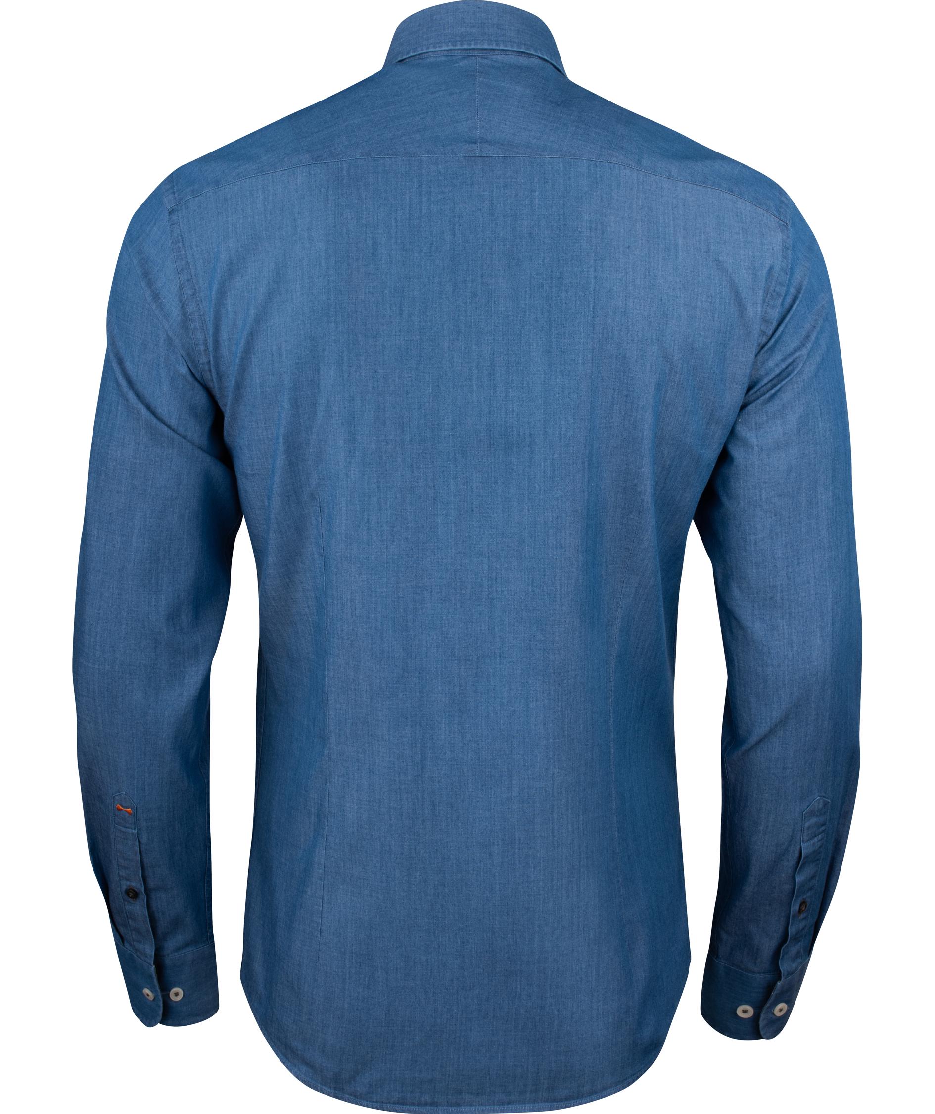 J. Harvest & Frost Indigo Bow 130 slim fit shirt, Indigo, large image number 2