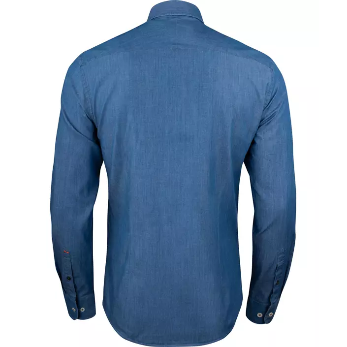 J. Harvest & Frost Indigo Bow 130 slim fit skjorte, Indigo, large image number 2