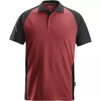 Snickers polo T-shirt 2750, Chili Red/Black