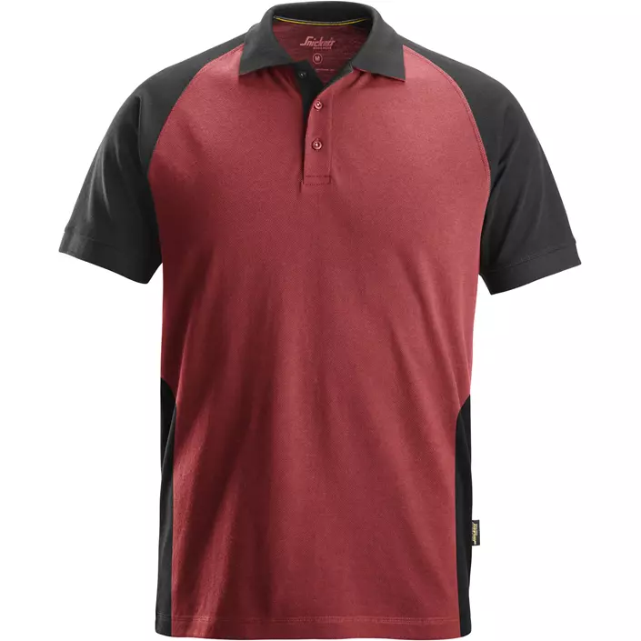 Snickers polo T-shirt 2750, Chili Red/Black, large image number 0
