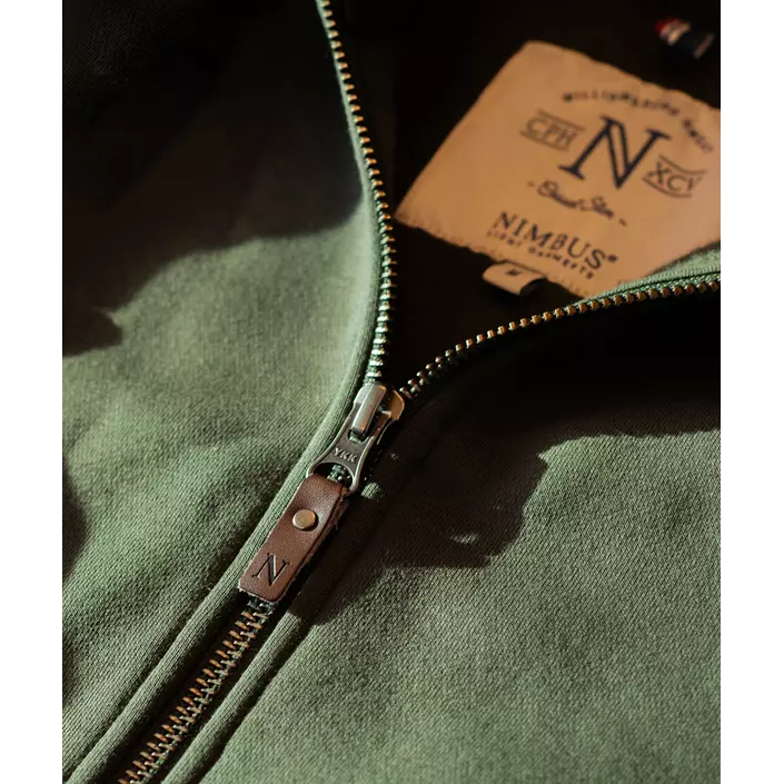 Nimbus Williamsburg hættetrøje med lynlås, Olivengrøn, large image number 3