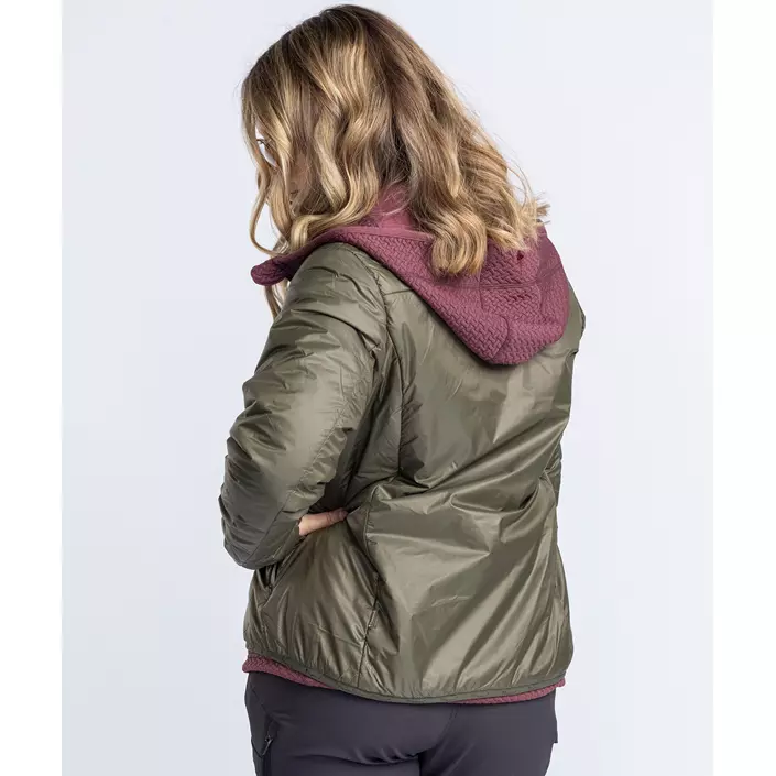 Pinewood Insulated dame midlayer med uld, Moss green, large image number 8