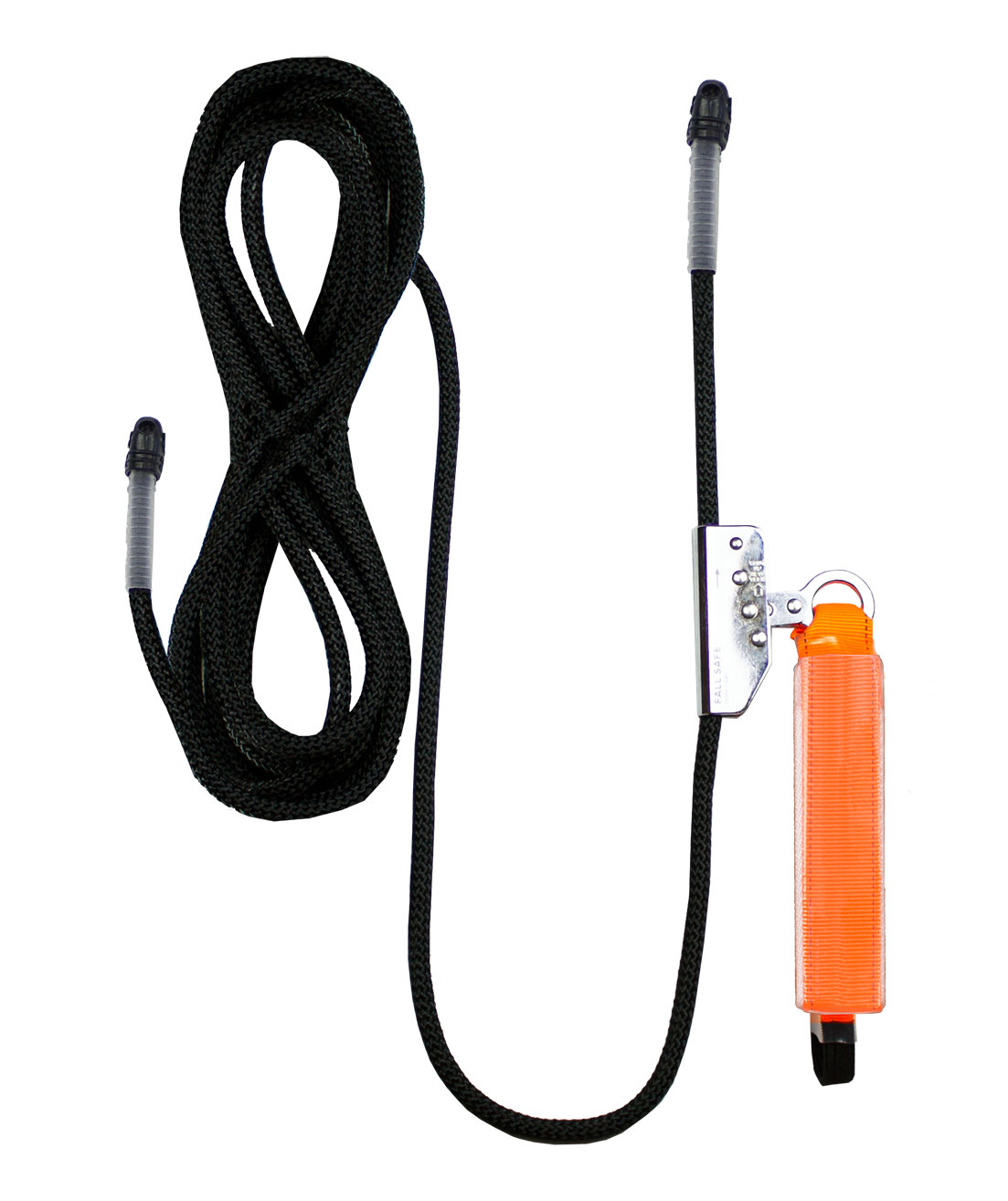 OS FallSafe BASIC 1 fall protection kit with 10m rope, Black/Orange, Black/Orange, large image number 3