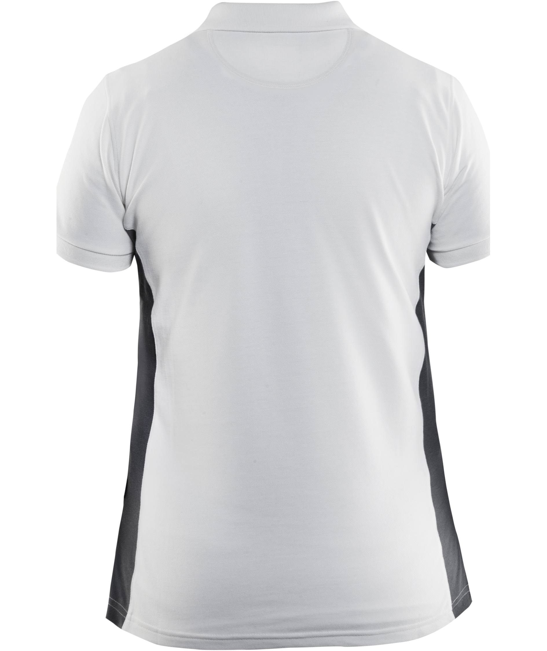 Bl&aring;kl&auml;der Unite dame polo T-shirt, Hvid/m&oslash;rk gr&aring;, large image number 2