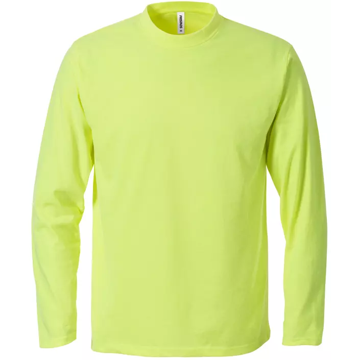 Fristads Acode langermet T-skjorte, Lys gul, large image number 0