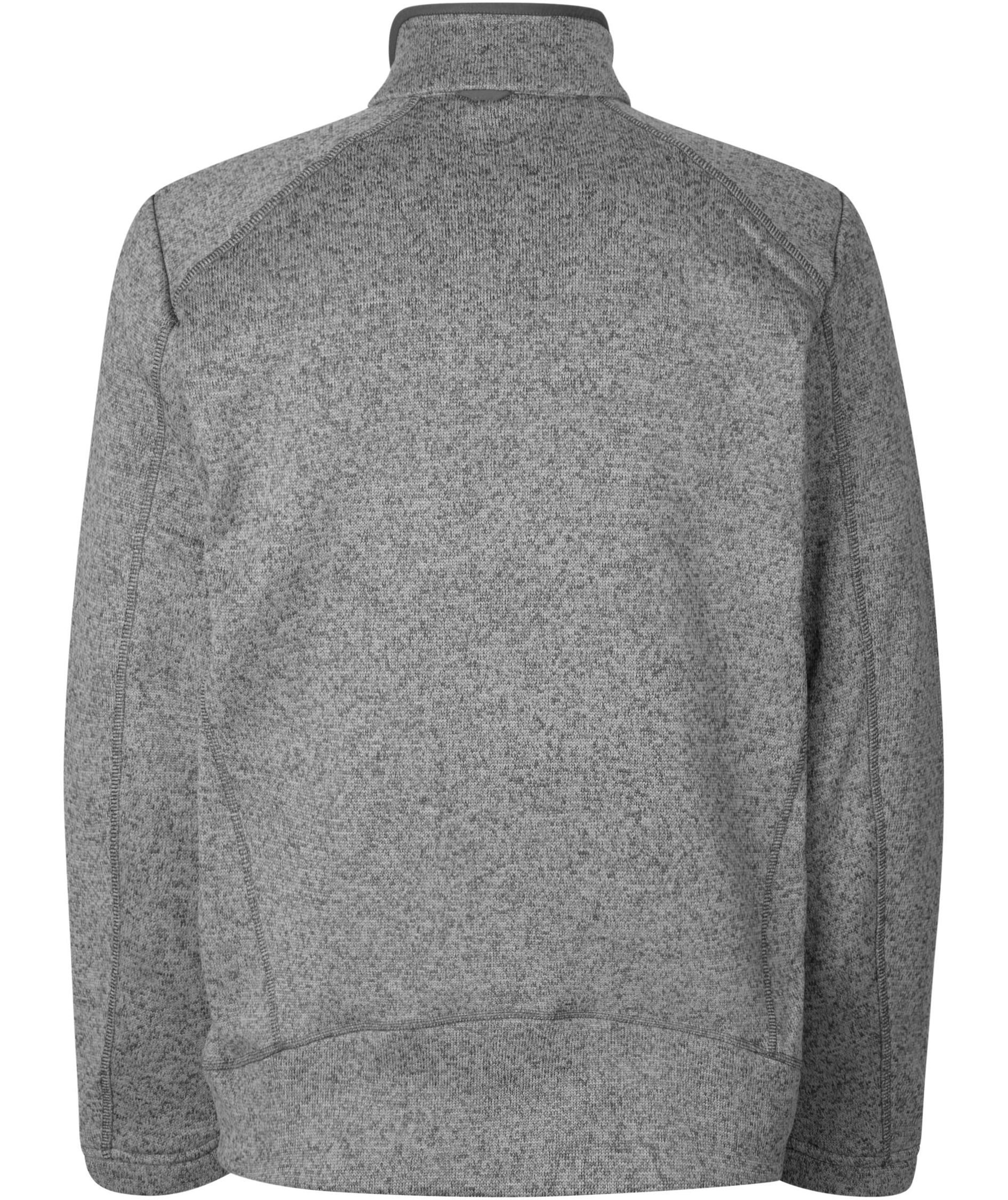 ID Zip'n'mix Melange knit fleece cardigan, Graphite Melange