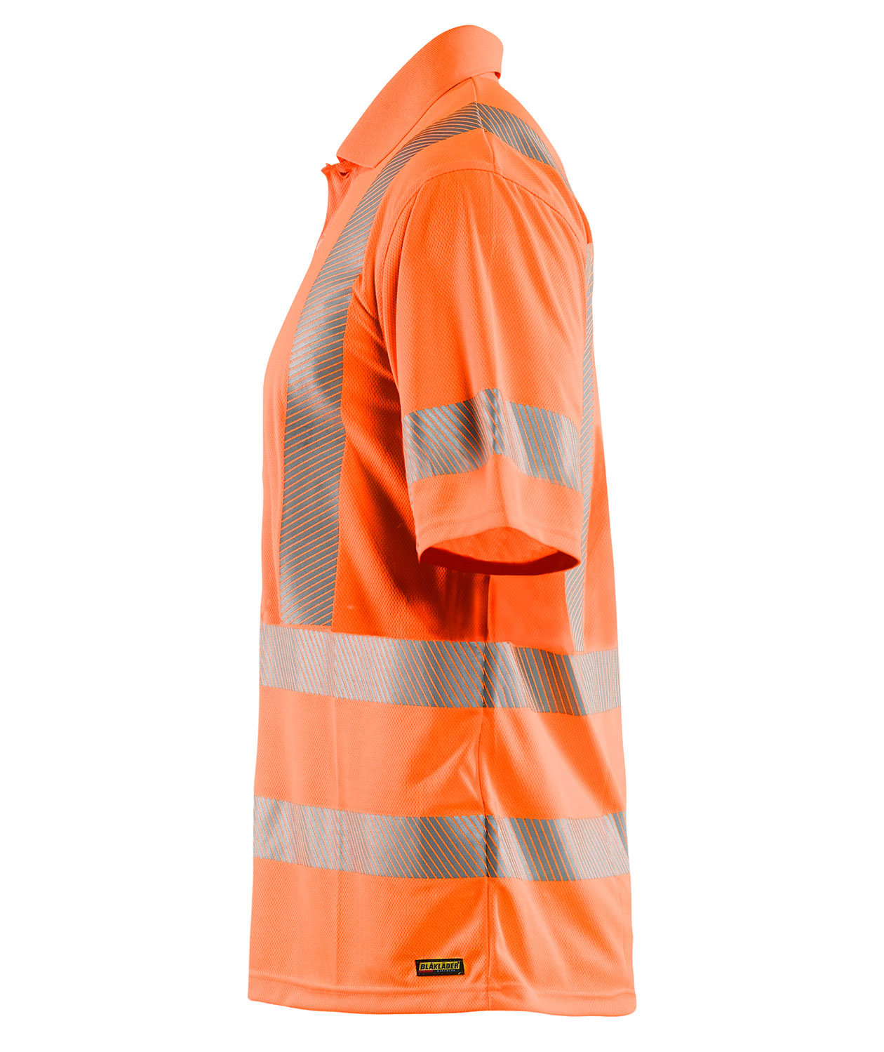 Bl&aring;kl&auml;der UV polo T-skjorte, Hi-vis Orange, large image number 3