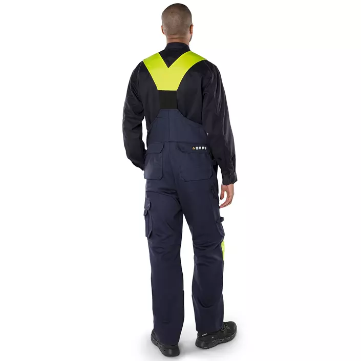 Fristads Flame coverall 1029 WEL, Marine/Hi-Vis yellow, large image number 2