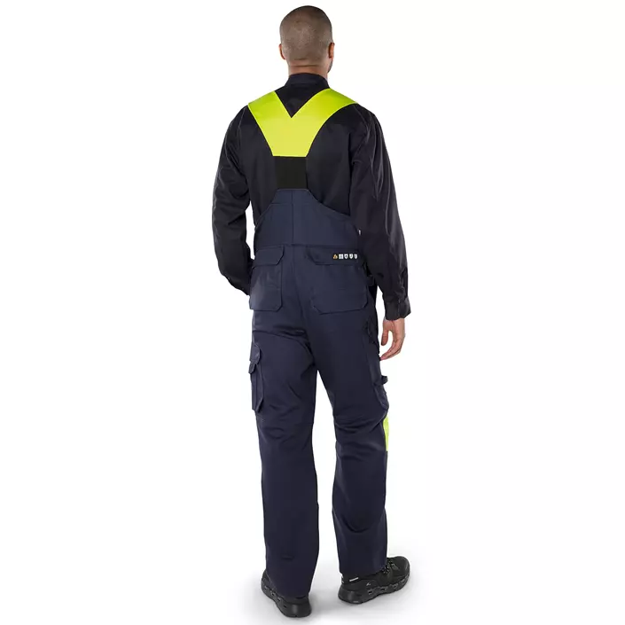 Fristads Flame kjeledress 1029 WEL, Marine/Hi-Vis gul, large image number 2