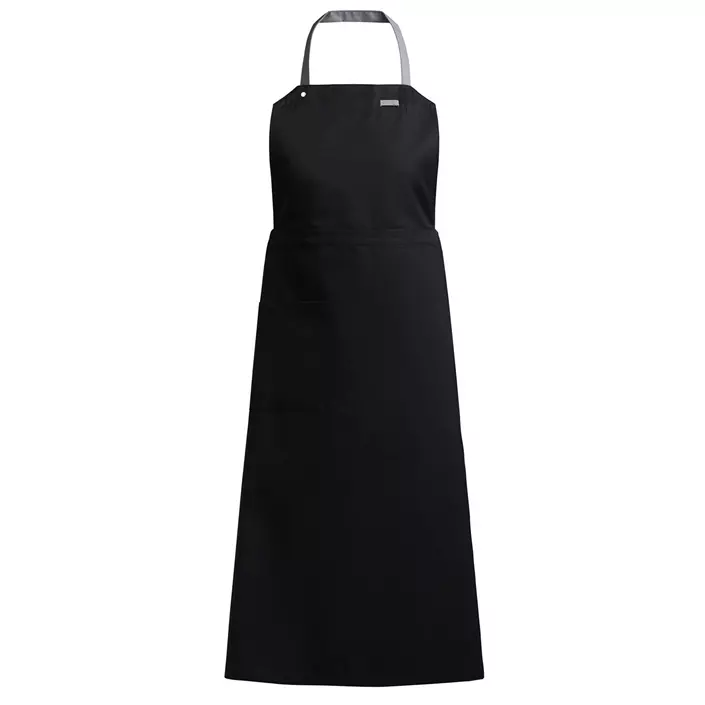 Kentaur bib apron with pockets, Black, large image number 0