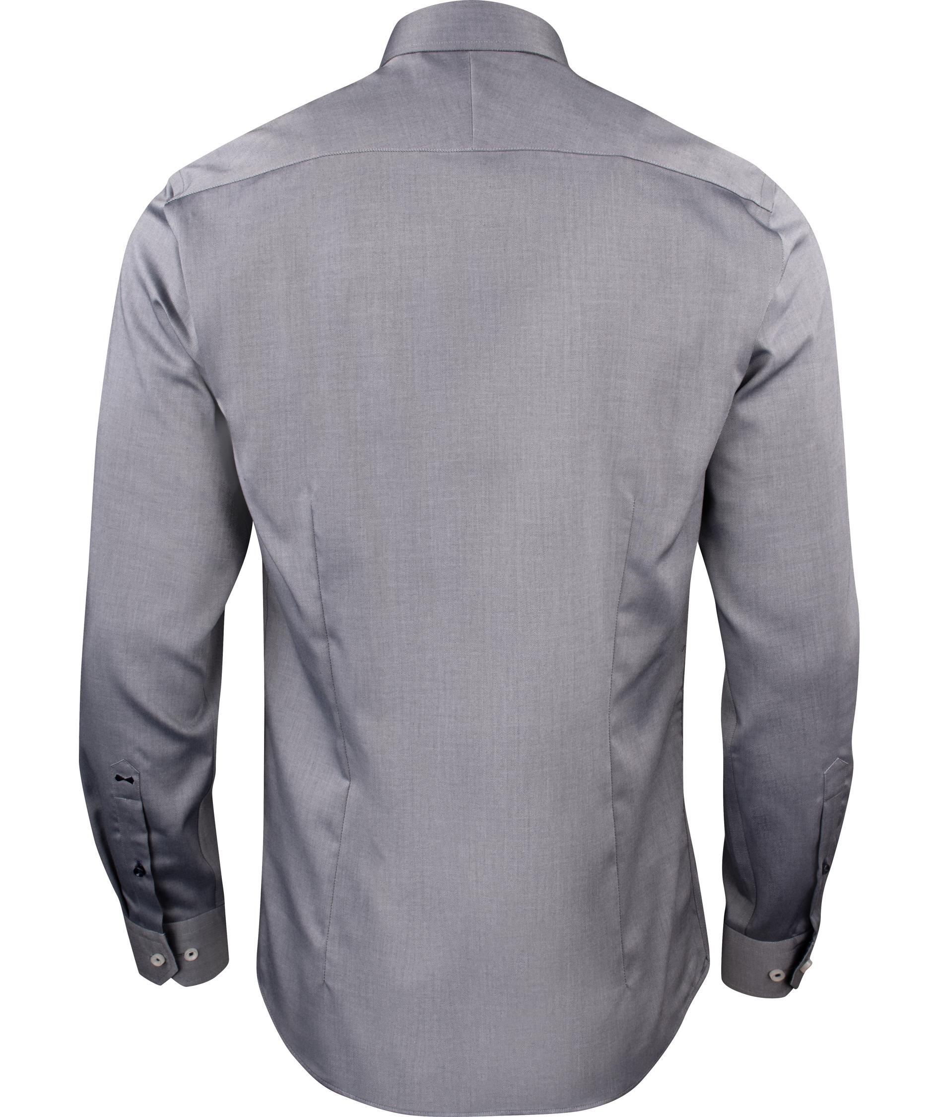 J. Harvest & Frost Twill Red Bow 122 slim fit shirt, Grey, large image number 2