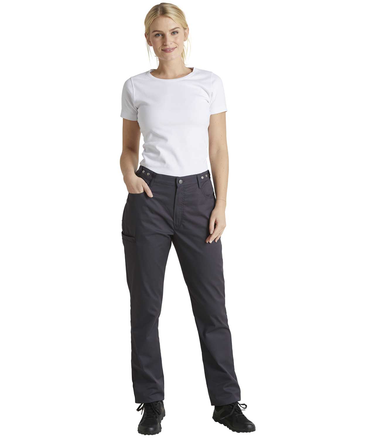 Kentaur dame flex bukser, Dark Rock, large image number 1