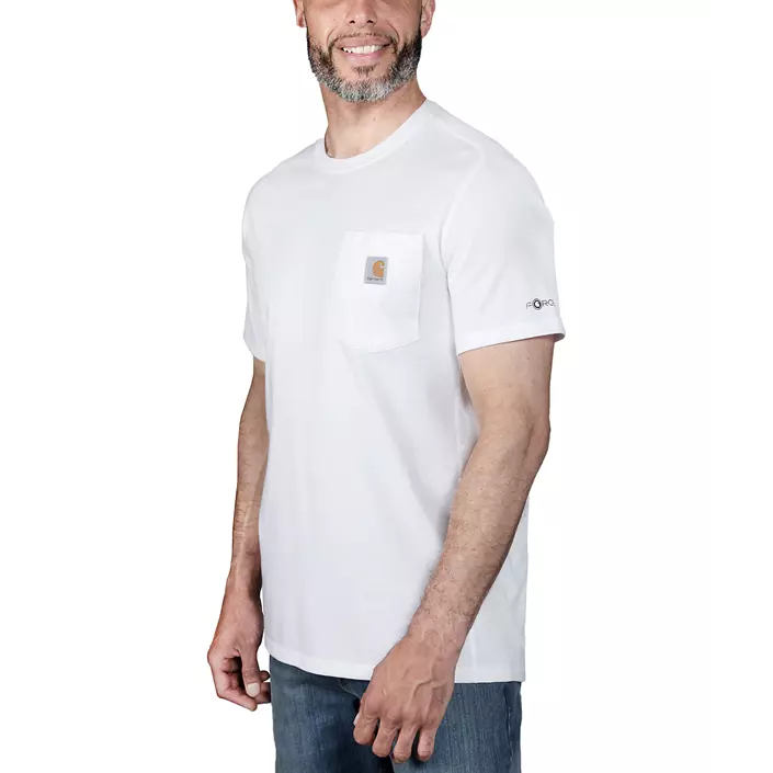 Carhartt Force Flex Pocket T-shirt, White , large image number 4