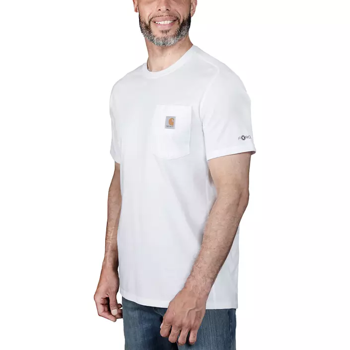Carhartt Force Flex Pocket T-shirt, White , large image number 4