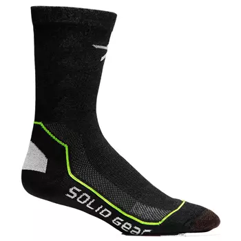 Solid Gear Extreme Performance socks, Black/Lime Green