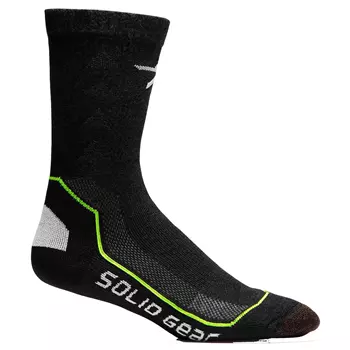 Solid Gear Extreme Performance socks, Black/Lime Green