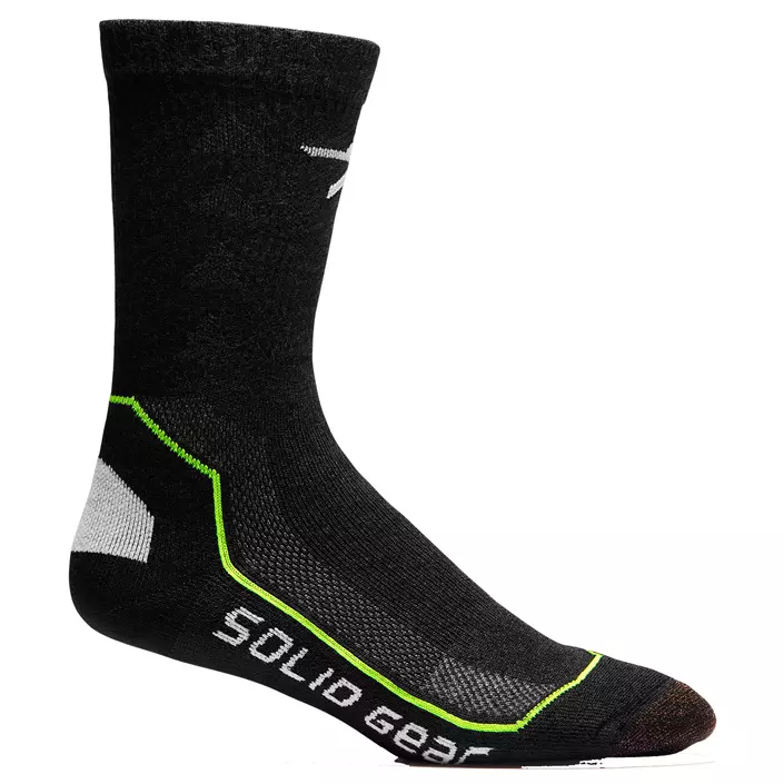 Solid Gear Extreme Performance socks, Black/Lime Green, large image number 0