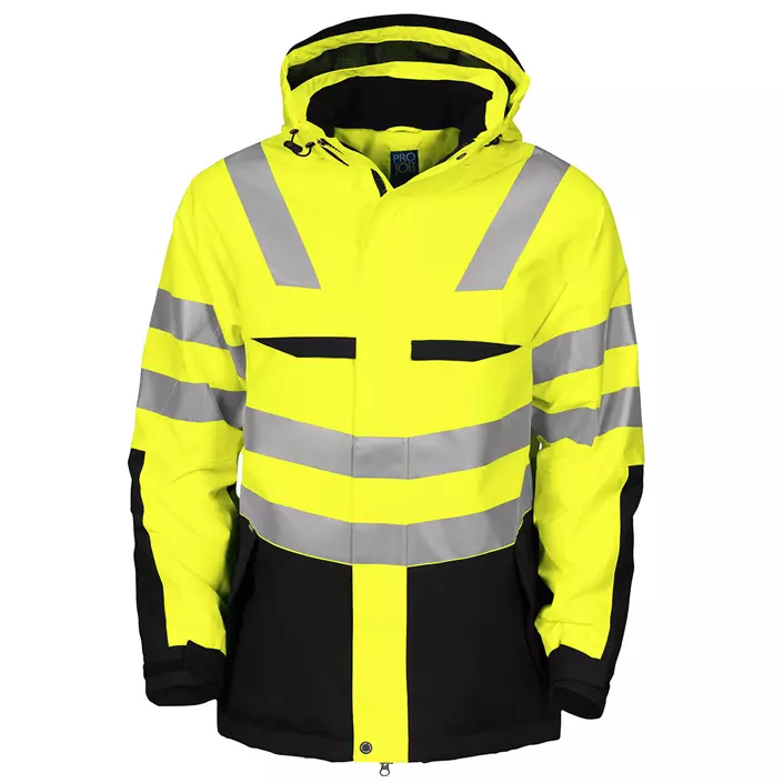 ProJob lined work jacket 6418, Hi-vis Yellow/Black, large image number 0