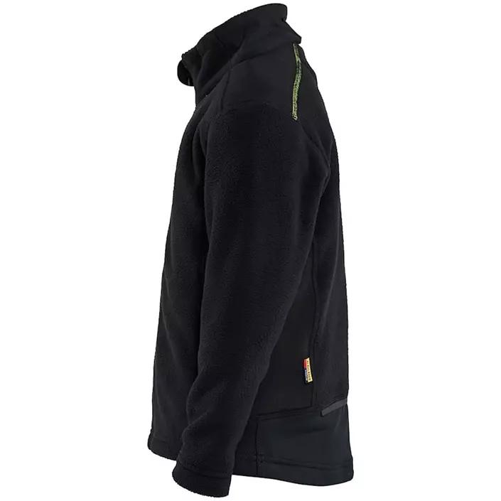 Blåkläder fleecetröja till barn, Svart/Varselgul, large image number 4