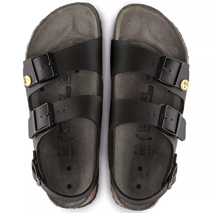 Birkenstock Milano ESD Regular Fit sandals, Black, large image number 3