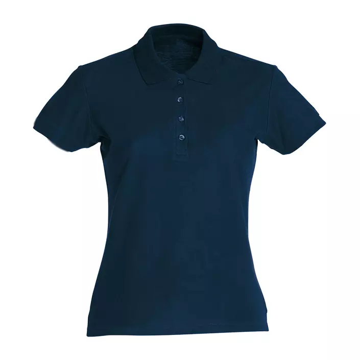 Clique Basic dame polo t-shirt, Mørk navy, large image number 0